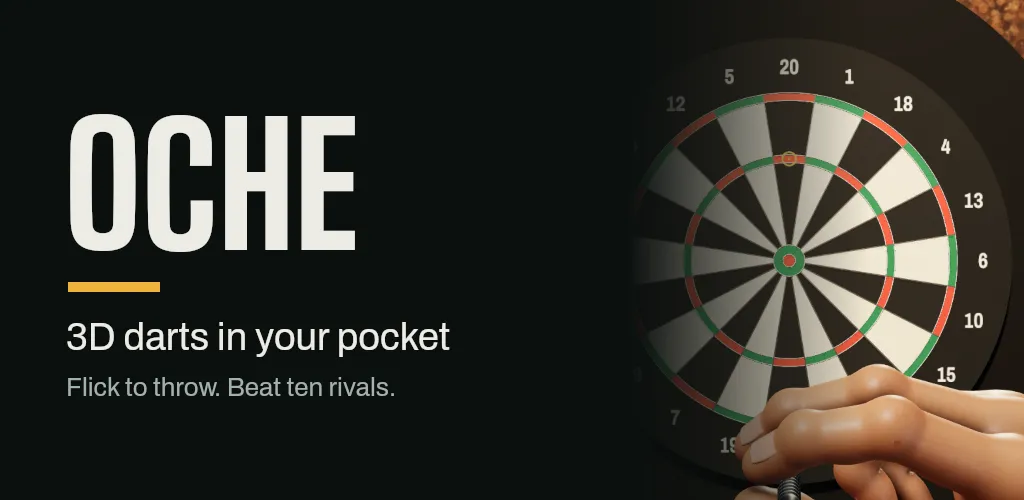 OCHE, a 3D darts game for Android